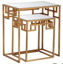 Mariana 151013 - Hide and Greek Nesting Tables - Gold