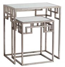 Mariana 151015 - Hide and Greek Nesting Tables - Silver
