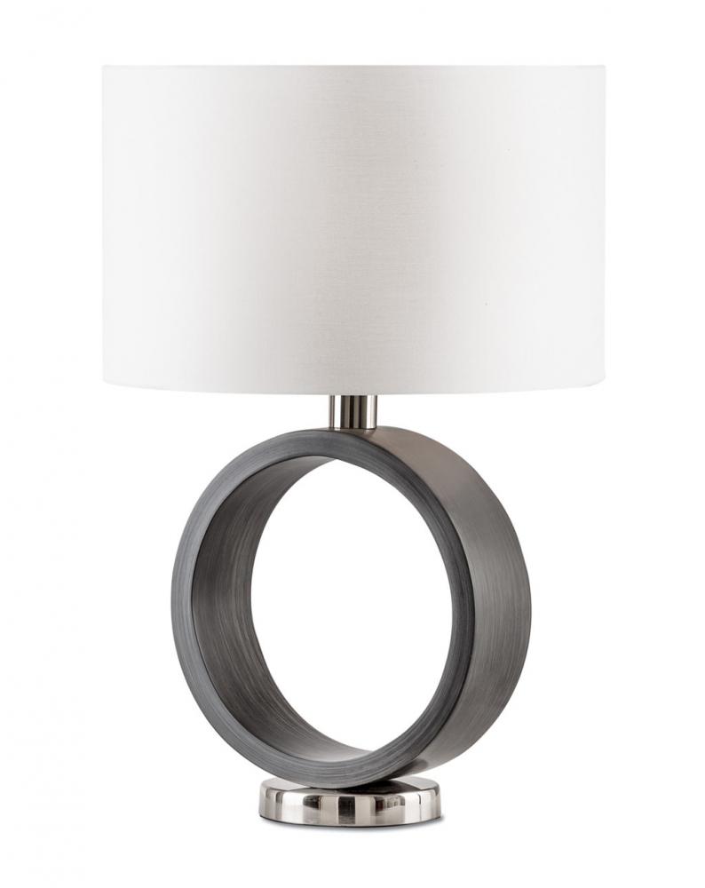 Tracey Ring Table Lamp Charcoal Gray