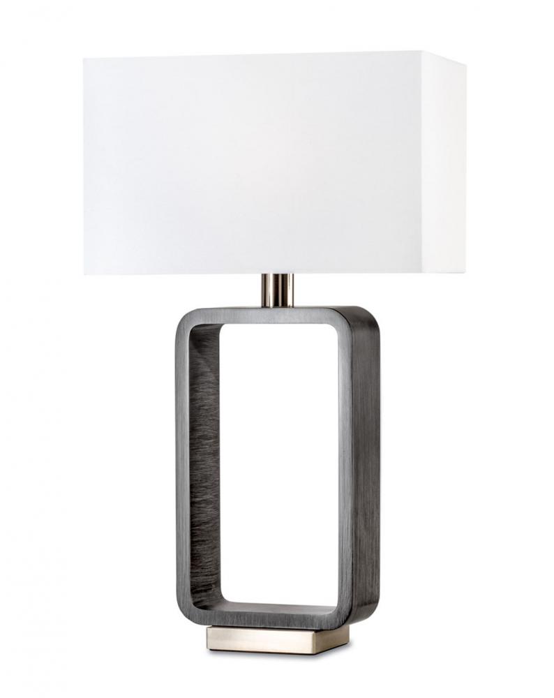 Tracey Rectangular Table Lamp Charcoal Gray
