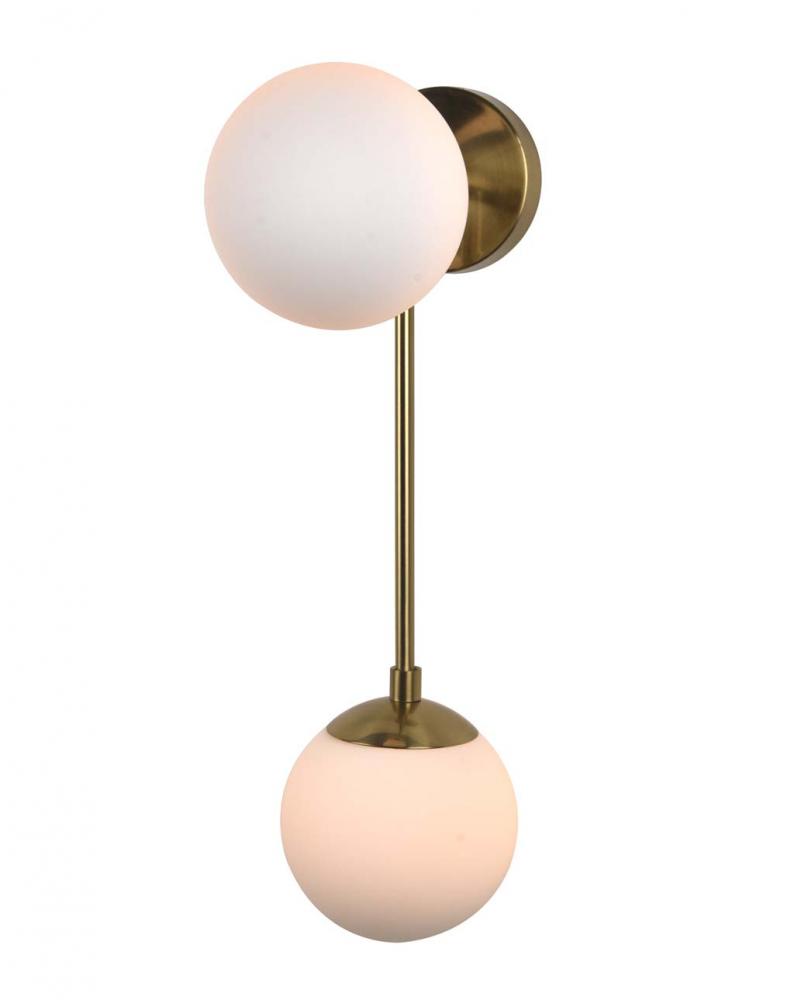 Duo Sconce, Brushed Brass