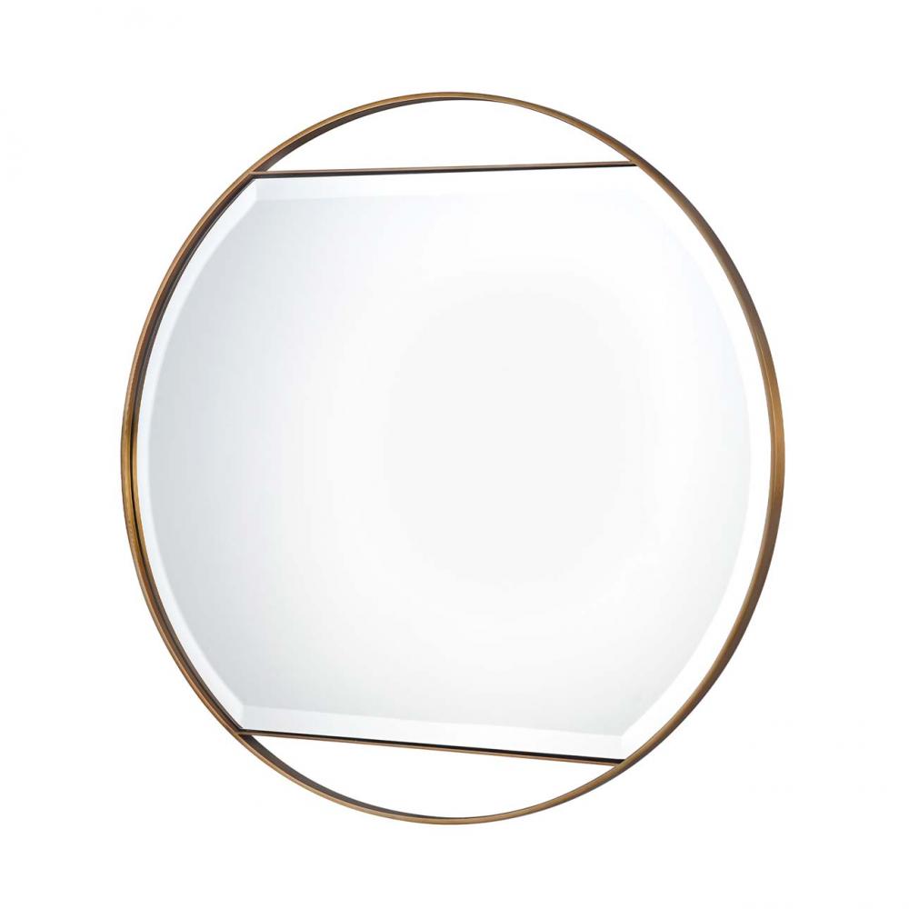 Ventura Round Mirror Brass