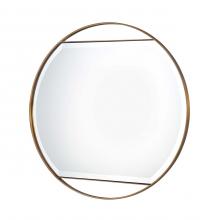 Nova 4010624BB - Ventura Round Mirror Brass
