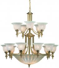 Dolan Designs 668-14 - Eighteen Light Polished Brass Up Chandelier