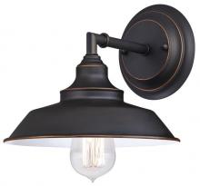 Westinghouse 6343500 - 1 Light Wall Fixture Oil Rubbed Bronze Finish with Highlights