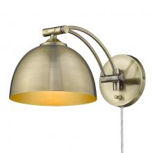 Golden 3688-A1W AB-AB - 1 Light Articulating Wall Sconce