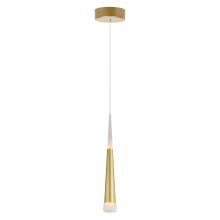 CWI Lighting 1103P5-1-602 - Andes LED Down Mini Pendant With Satin Gold Finish