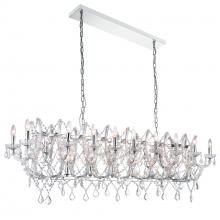 CWI Lighting 9910P58-24-601 - Aleka 24 Light Candle Chandelier With Chrome Finish