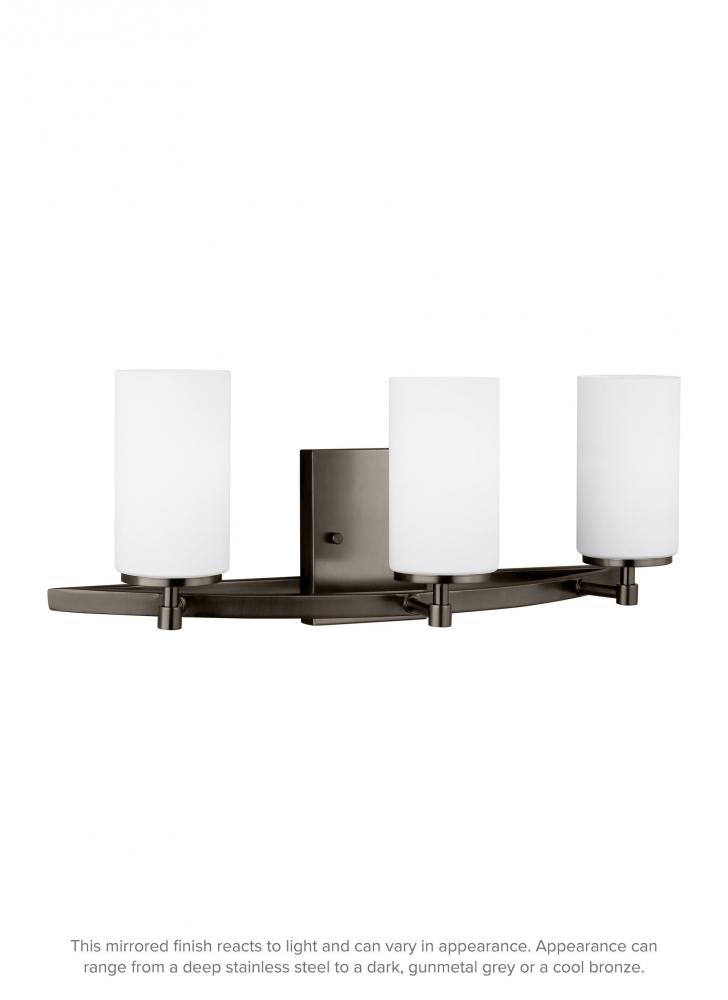 Alturas contemporary 3-light indoor dimmable bath vanity wall sconce in brushed oil rubbed bronze fi