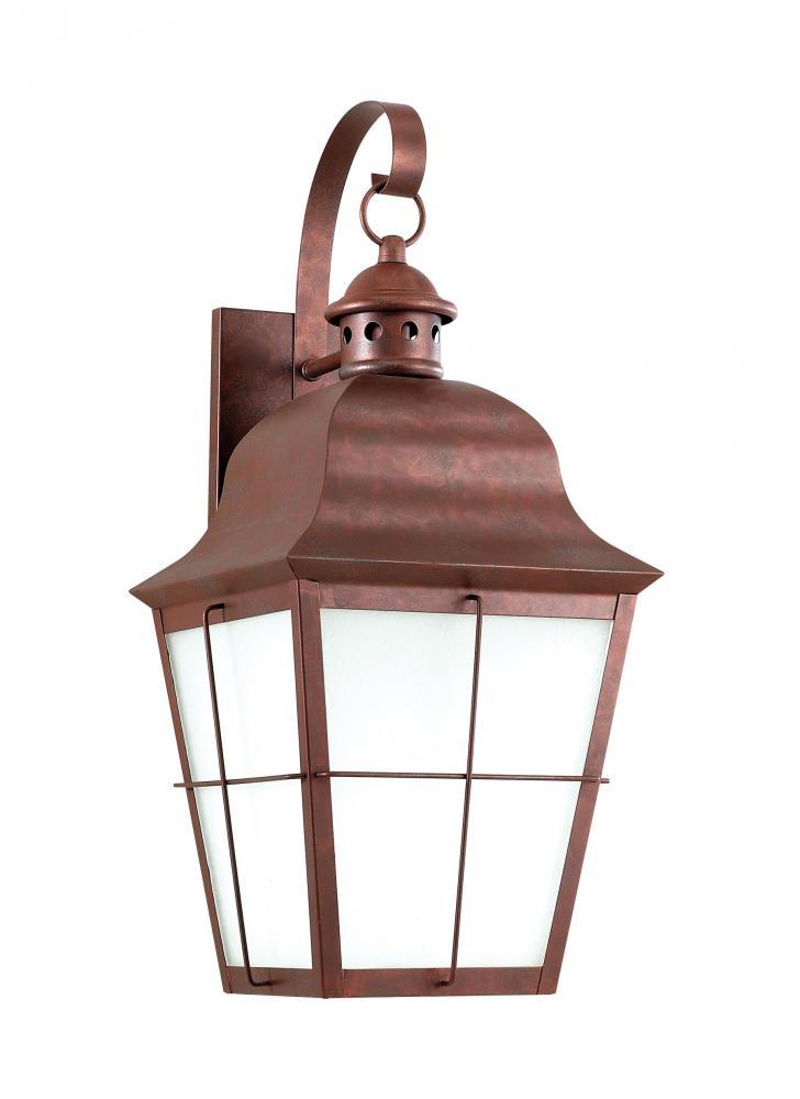 Chatham traditional 1-light LED large outdoor exterior dark sky compliant wall lantern sconce in wea