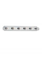 Generation Lighting 4702-05 - De-Lovely traditional 6-light indoor dimmable bath vanity wall sconce in chrome silver finish