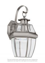 Generation Lighting 8067-965 - Lancaster traditional 1-light outdoor exterior large wall lantern sconce in antique brushed nickel s