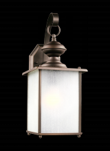 Generation Lighting 84580-71 - Jamestowne transitional 1-light large outdoor exterior wall lantern in antique bronze finish with fr