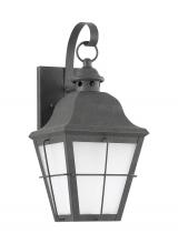 Generation Lighting 89062-46 - Chatham traditional 1-light medium outdoor exterior wall lantern sconce in oxidized bronze finish wi
