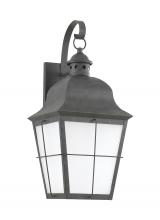 Generation Lighting 89273EN3-46 - Chatham traditional 1-light LED large outdoor exterior wall lantern sconce in oxidized bronze finish