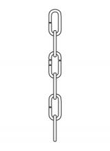 Generation Lighting 9103-753 - Decorative Chain in Painted Brushed Nickel Finish