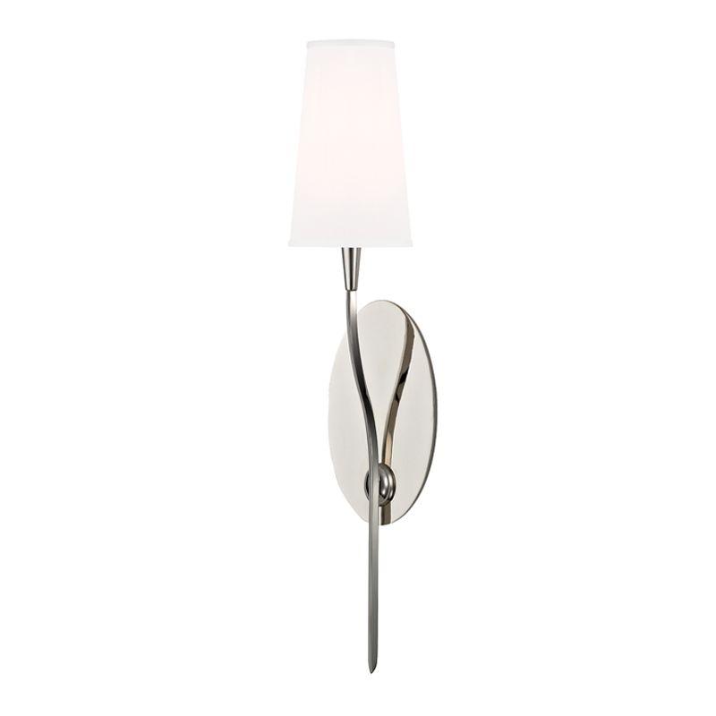 1 LIGHT WALL SCONCE w/WHITE SHADE