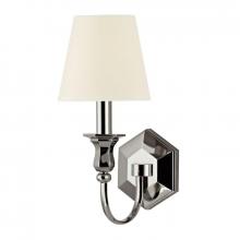 Hudson Valley 1411-PN-WS - 1 LIGHT WALL SCONCE w/WHITE SHADE