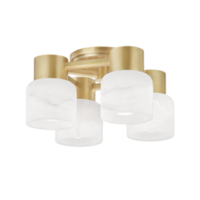Hudson Valley 4204-AGB - 4 LIGHT WALL SCONCE