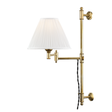 Hudson Valley MDS104-AGB - 1 LIGHT ADJUSTABLE WALL SCONCE