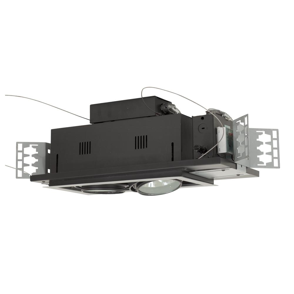 2-Light Double Gimbal Linear Recessed Low Voltage Fixture