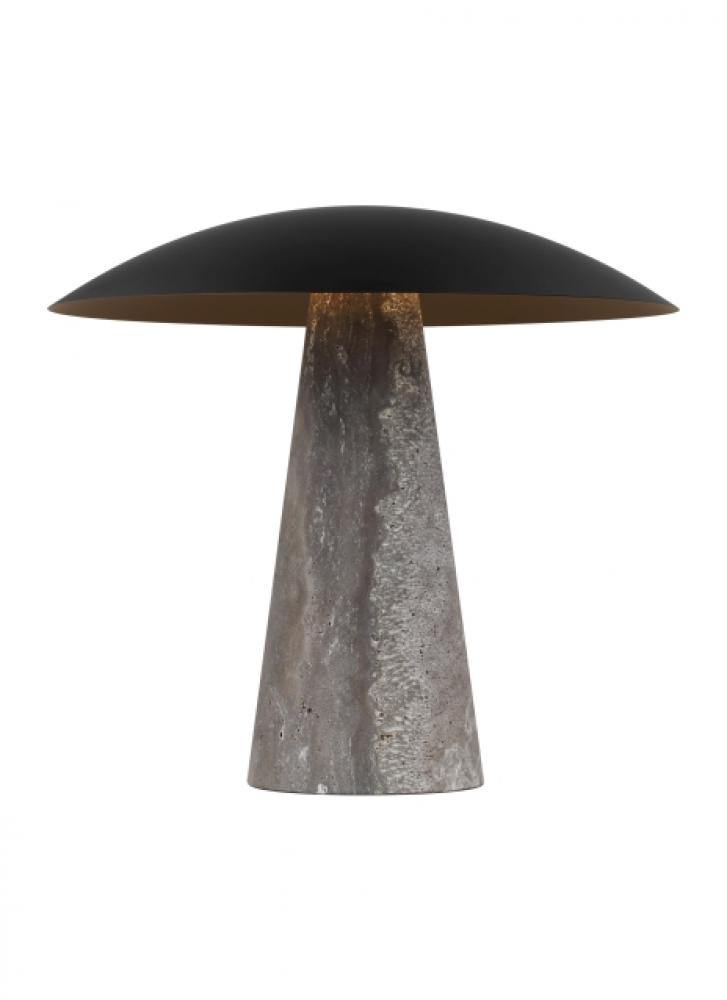 Aegis Medium Travertine Table Lamp