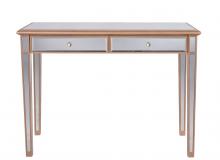 Elegant MF6-1106G - 2 Drawers Dressing Table 42 In.x18 In.x31 In. in Gold Paint