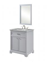 Elegant VF15030GR - 30 In. Single Bathroom Vanity Set in Light Grey