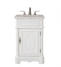 Elegant VF30421AW - 21 In. Single Bathroom Vanity Set in Antique White
