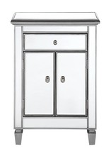 Elegant MF6-1020S - 1 Drawer 2 Door Cabinet 24 in. x 12 in. x 36 in. in silver paint