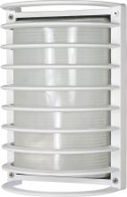 Nuvo 60/532 - 1 Light - 10" Rectangle Cage Bulkhead - Semi Gloss White Finish