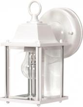 Nuvo 60/636 - 1 Light 9" - Cube Lantern with Clear Beveled Glass - White Finish