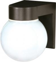Nuvo SF77/141 - 1 Light - 8" Utility Wall with White Glass - Bronzotic Finish
