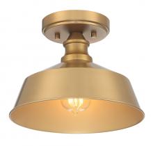 Savoy House Meridian M60068NB - 1-Light Ceiling Light in Natural Brass