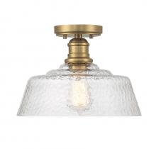 Savoy House Meridian M60070NB - 1-Light Ceiling Light in Natural Brass