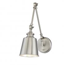 Savoy House Meridian M90089BN - 1-Light Adjustable Wall Sconce in Brushed Nickel (Set of 2)