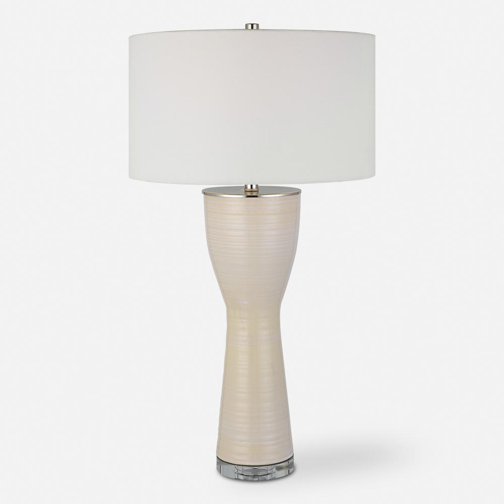 Uttermost Amphora Off-white Glaze Table Lamp