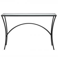 Uttermost 22910 - Uttermost Alayna Black Metal & Glass Console Table