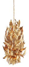 Currey 9000-0832 - Apollo Gold Leaf Chandelier